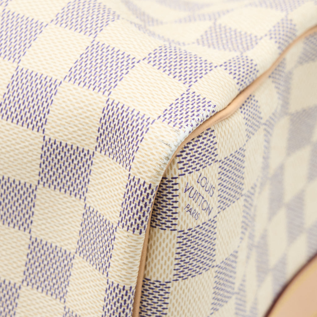 KEEPALL BANDOULIERE 55 DAMIER AZUR CANVAS GHW