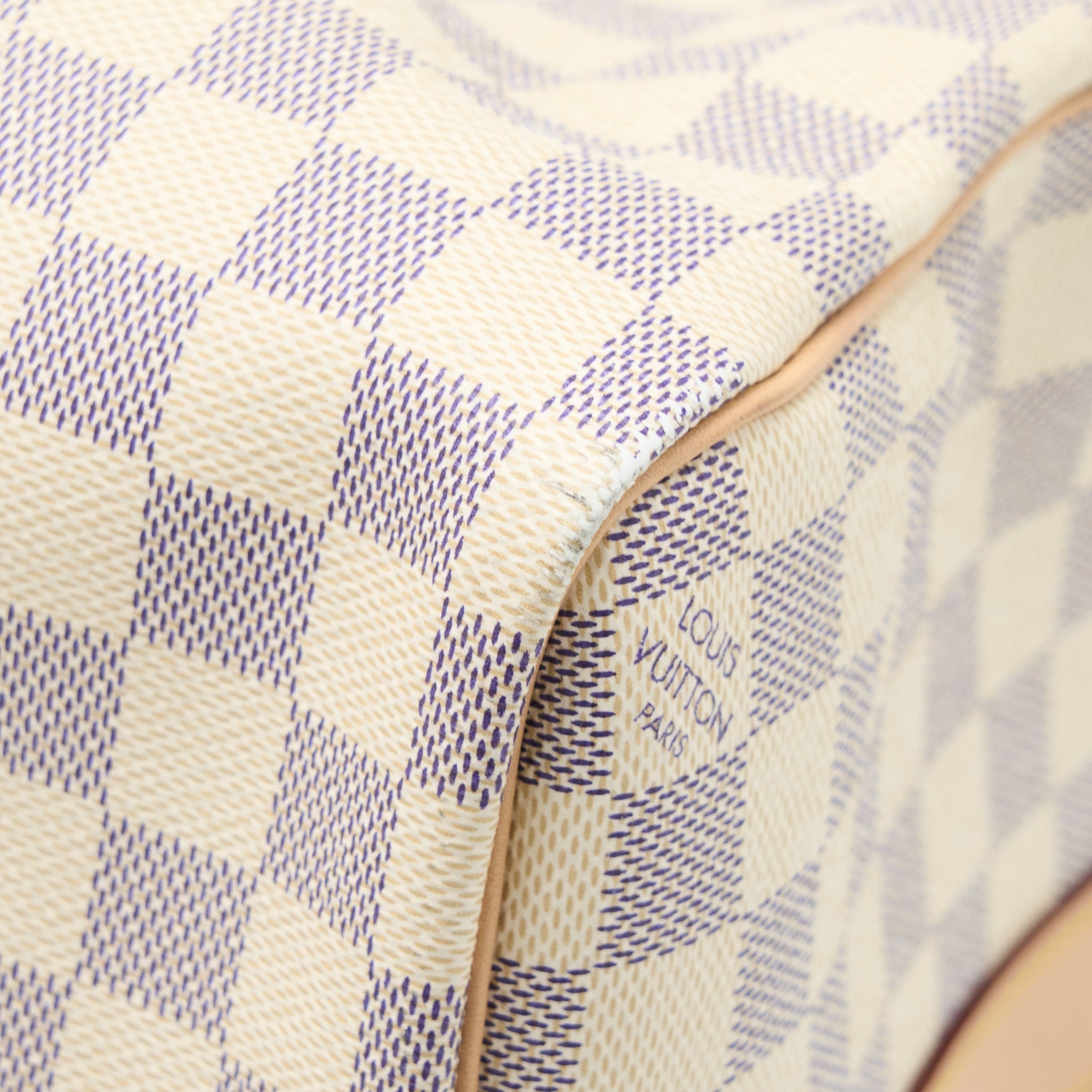 KEEPALL BANDOULIERE 55 DAMIER AZUR CANVAS GHW