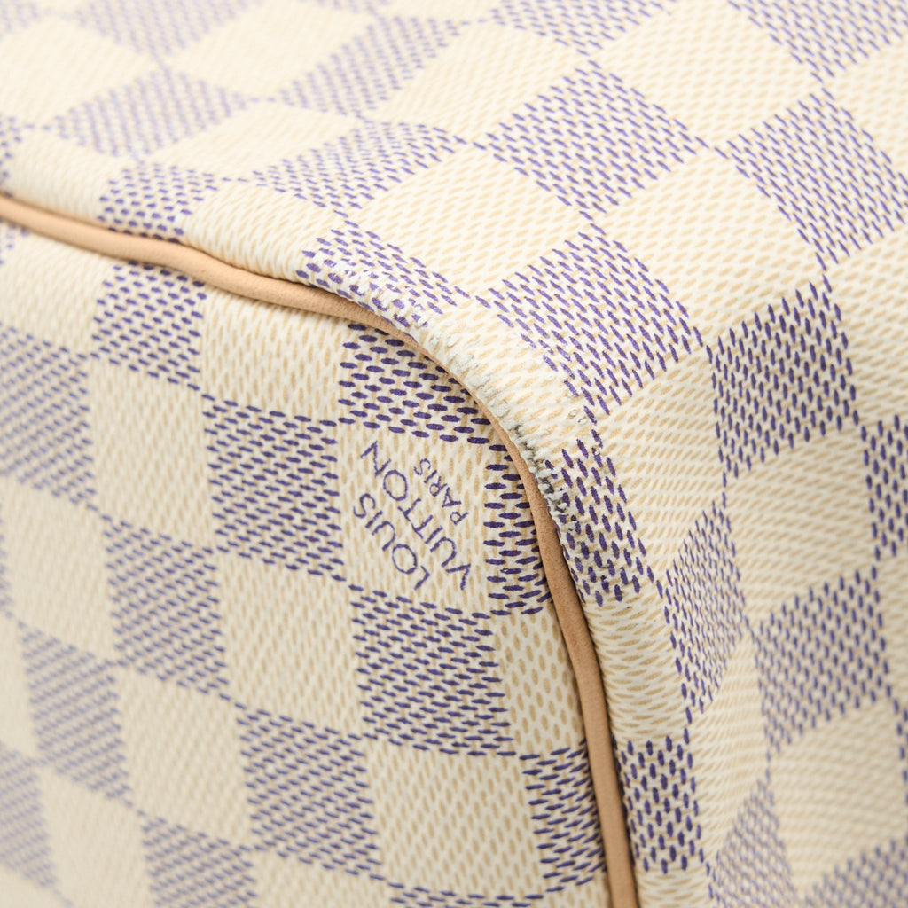 KEEPALL BANDOULIERE 55 DAMIER AZUR CANVAS GHW