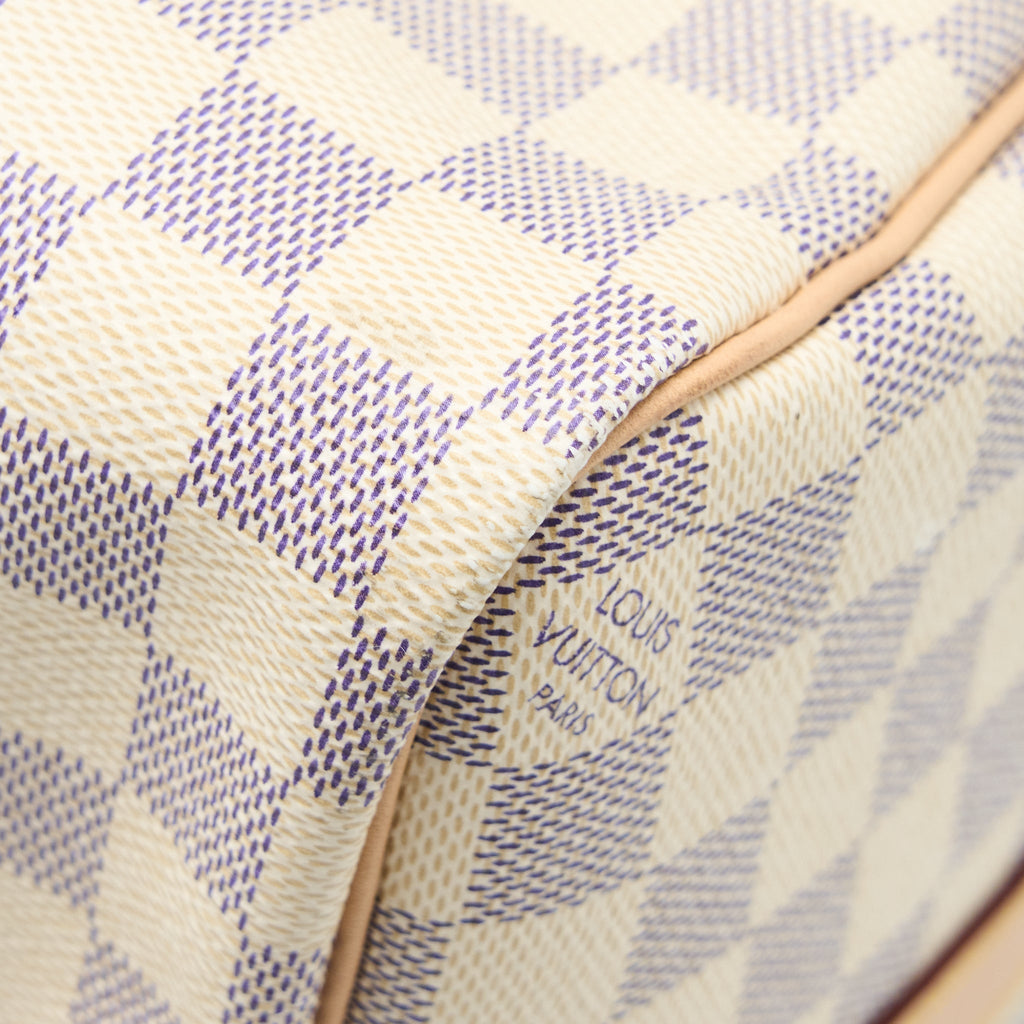 KEEPALL BANDOULIERE 55 DAMIER AZUR CANVAS GHW