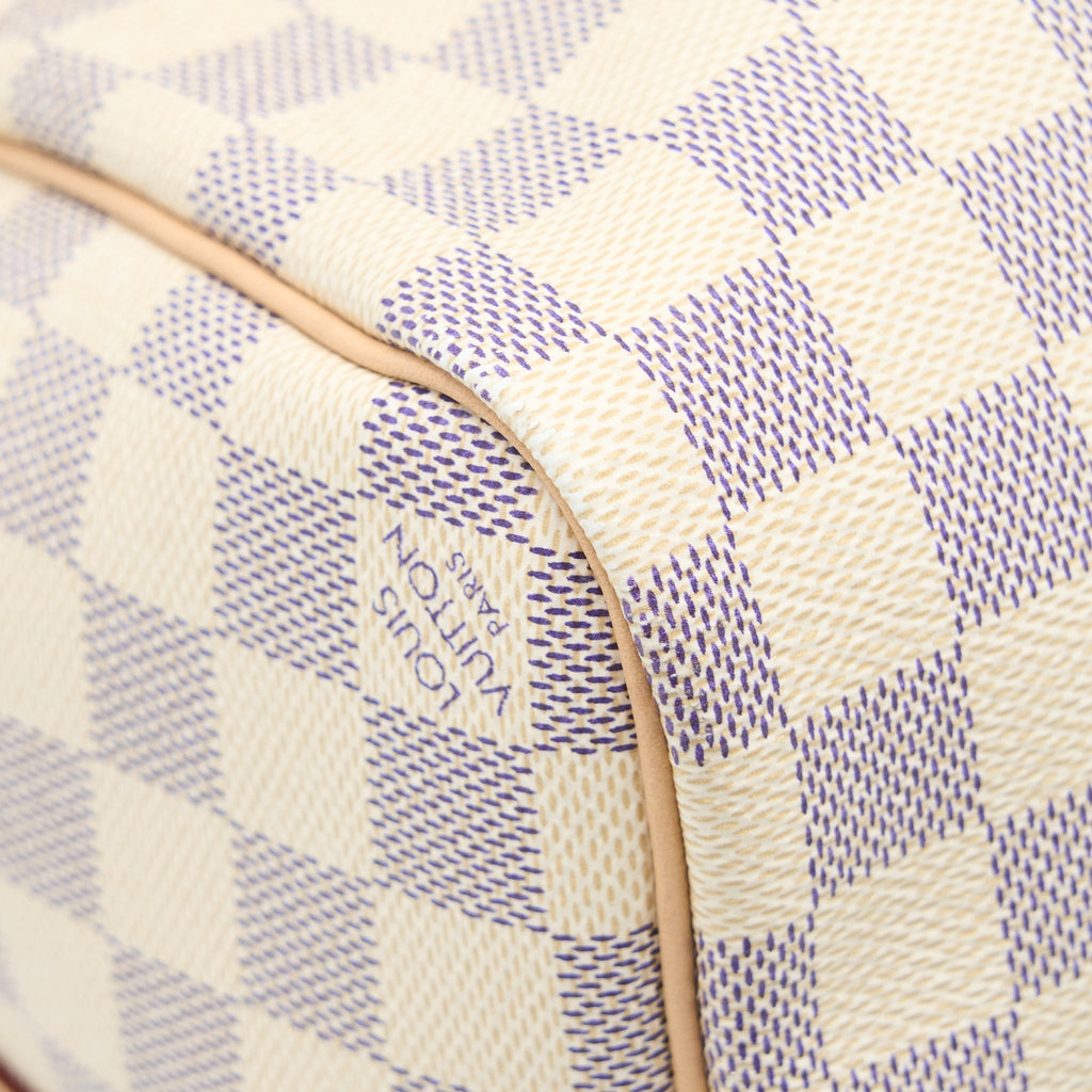 KEEPALL BANDOULIERE 55 DAMIER AZUR CANVAS GHW