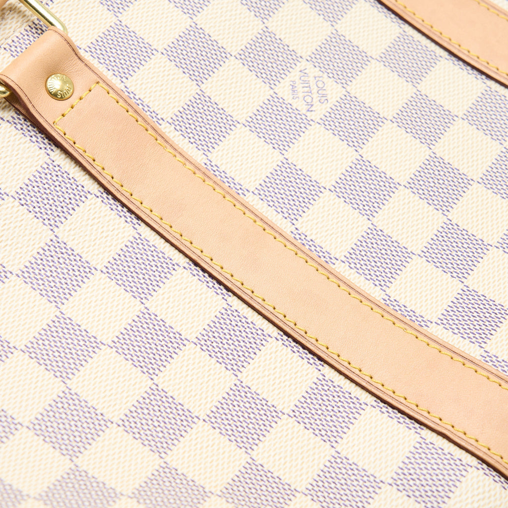 KEEPALL BANDOULIERE 55 DAMIER AZUR CANVAS GHW