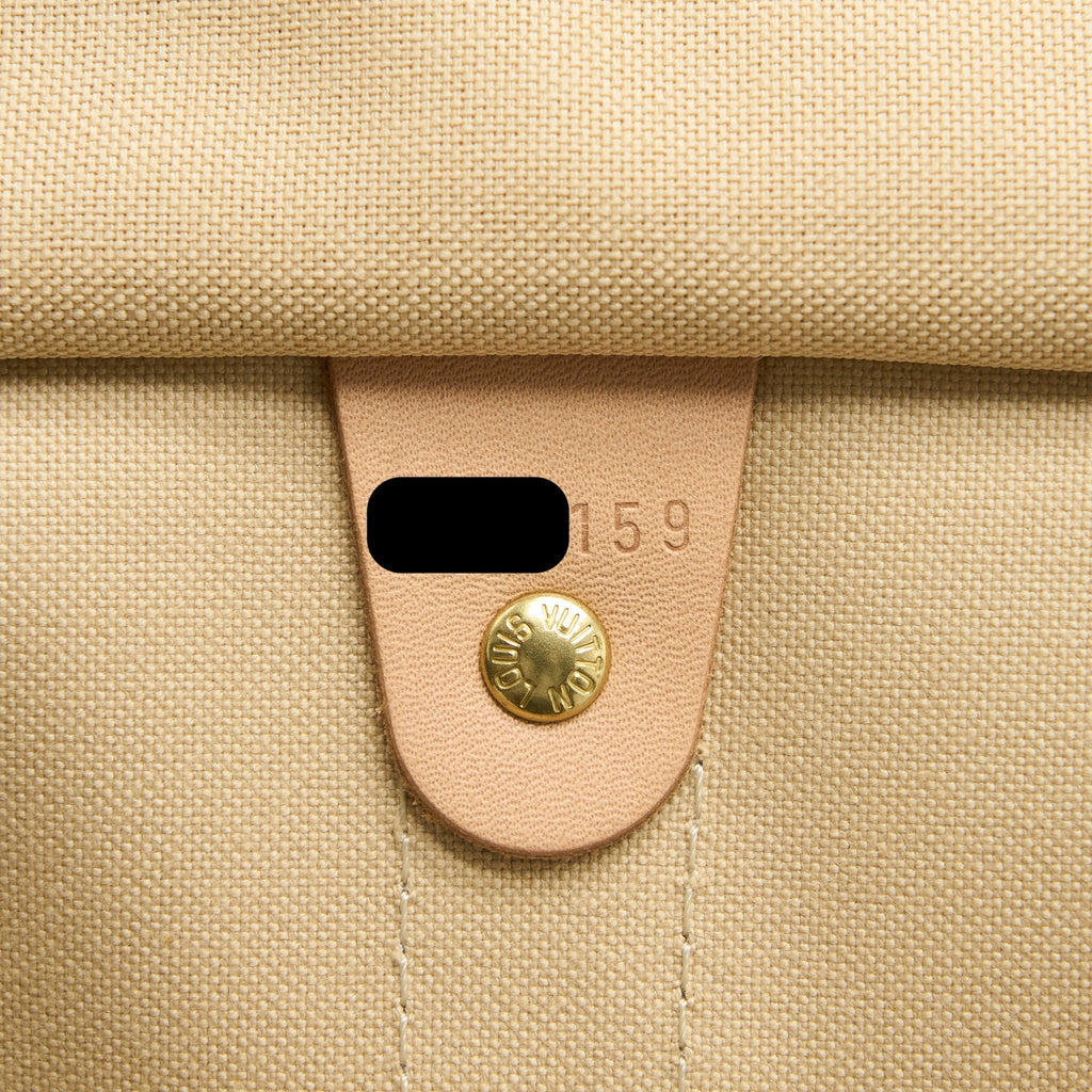 KEEPALL BANDOULIERE 55 DAMIER AZUR CANVAS GHW