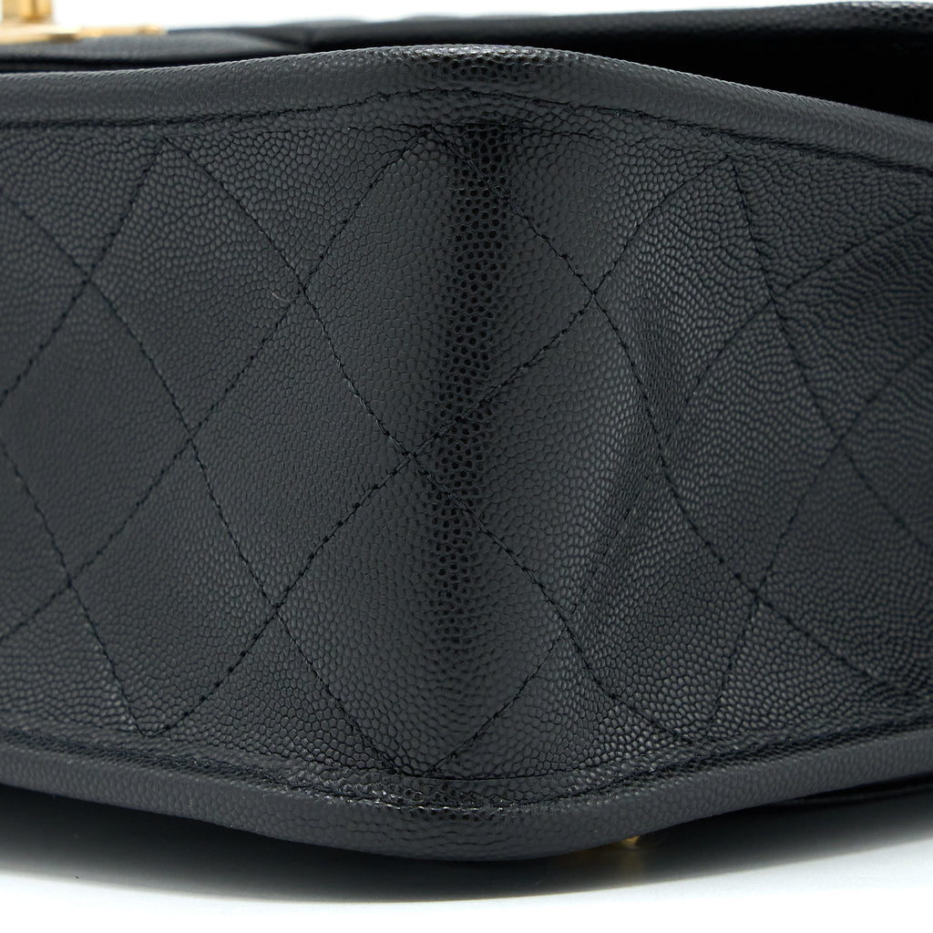 22K LARGE BACKPACK CAVIAR BLACK BRUSHED GHW (MICROCHIP)