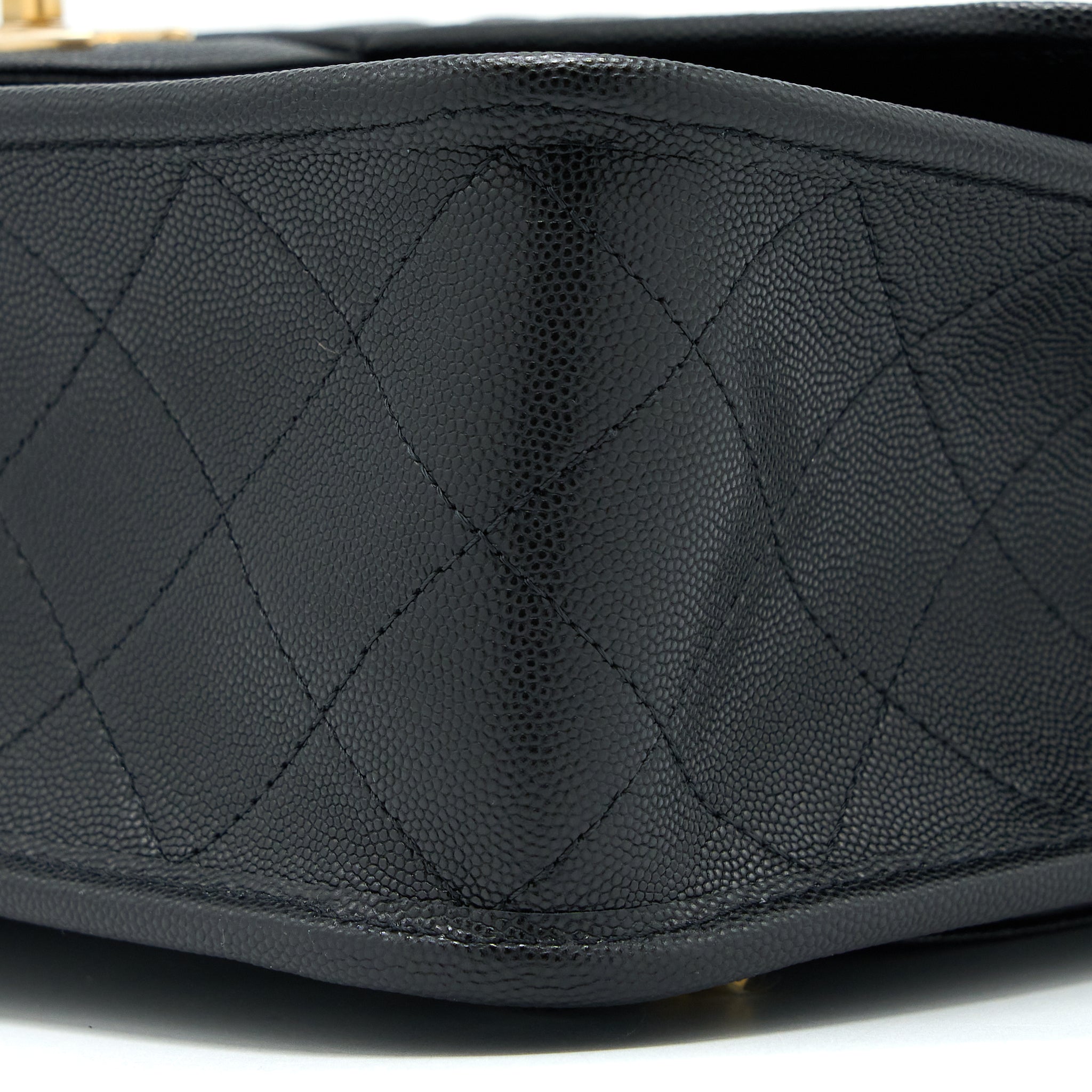 22K LARGE BACKPACK CAVIAR BLACK BRUSHED GHW (MICROCHIP)