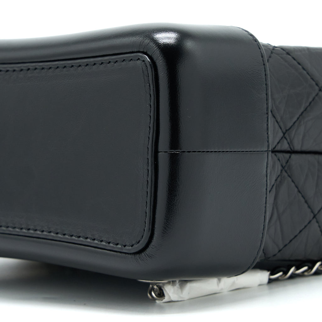 SMALL GABRIELLE BACKPACK AGED CALFSKIN BLACK MULTICOLOUR HARDWARE (MICROCHIP)