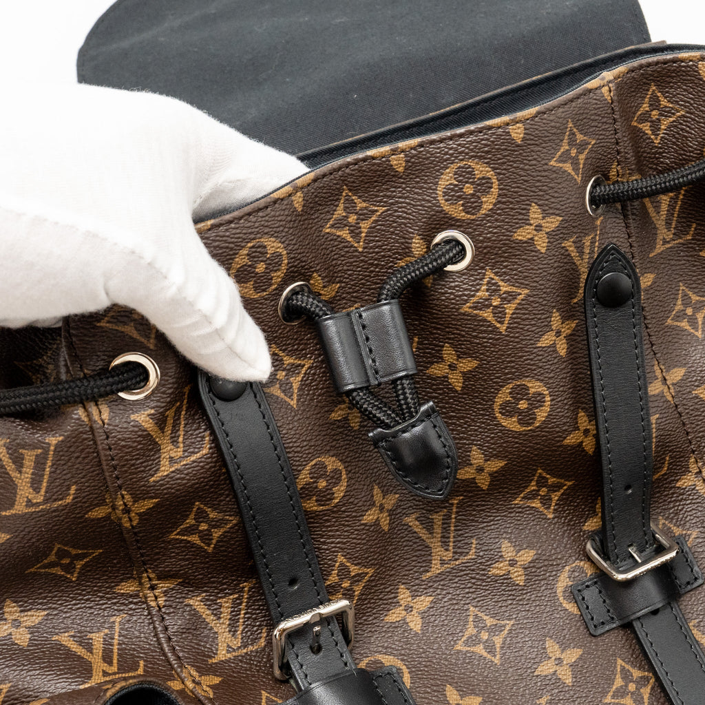 CHRISTOPHER BACKPACK MONOGRAM MACASSAR CANVAS SHW