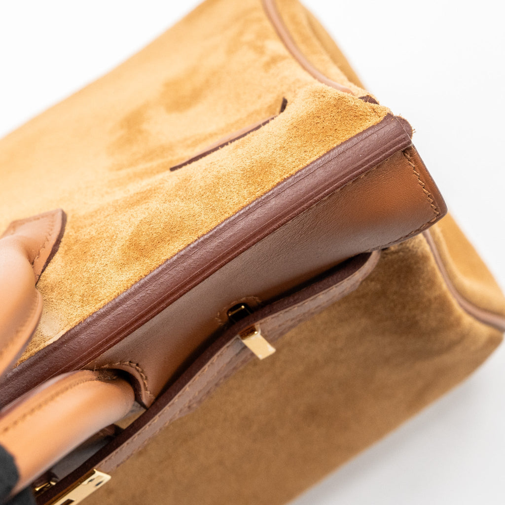 HERMES BIRKIN 25 GRIZZY / SWIFT GOLD GHW