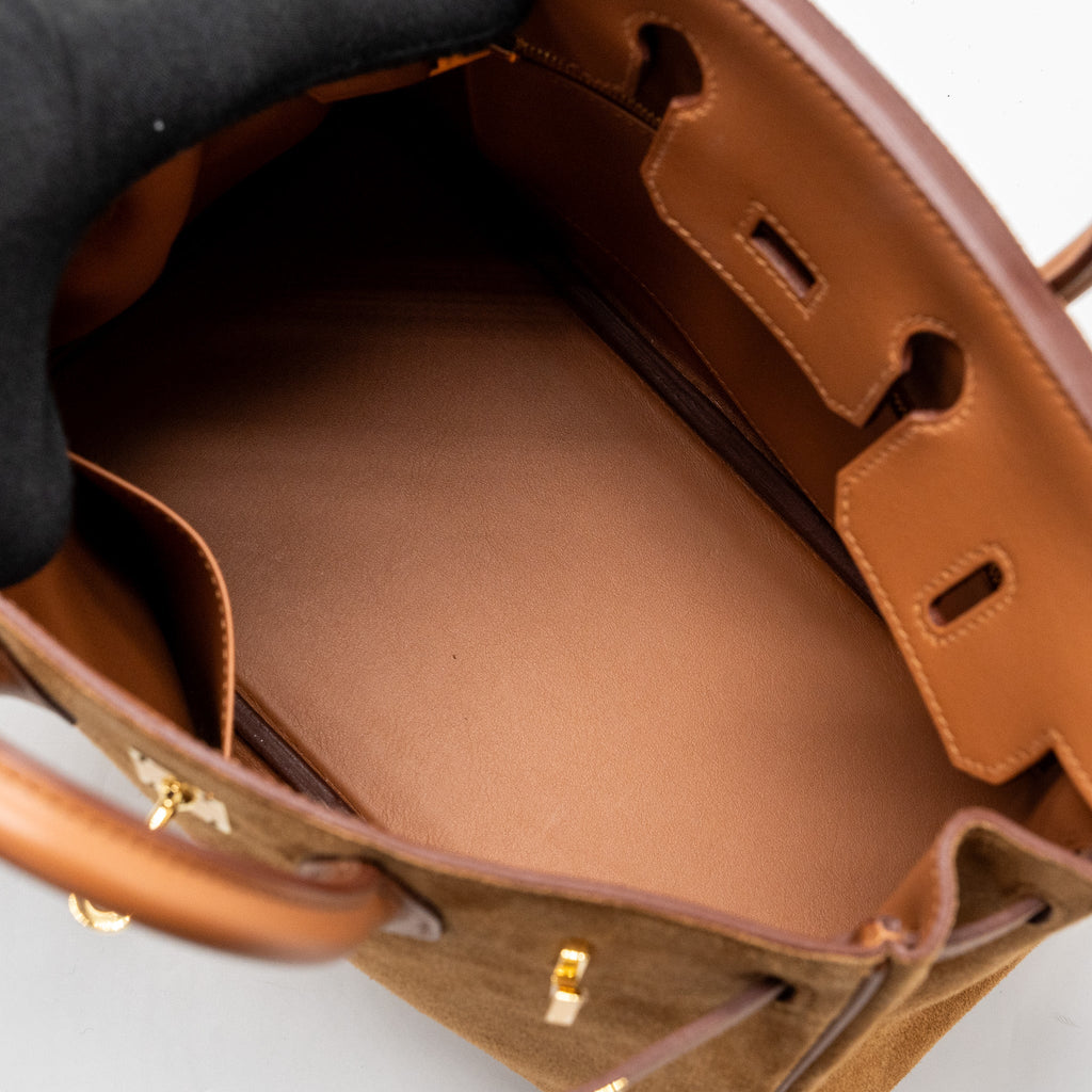 HERMES BIRKIN 25 GRIZZY / SWIFT GOLD GHW