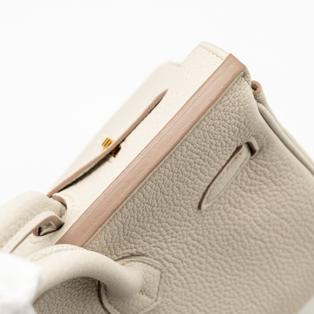 HERMES BIRKIN 25 TOGO BETON GHW