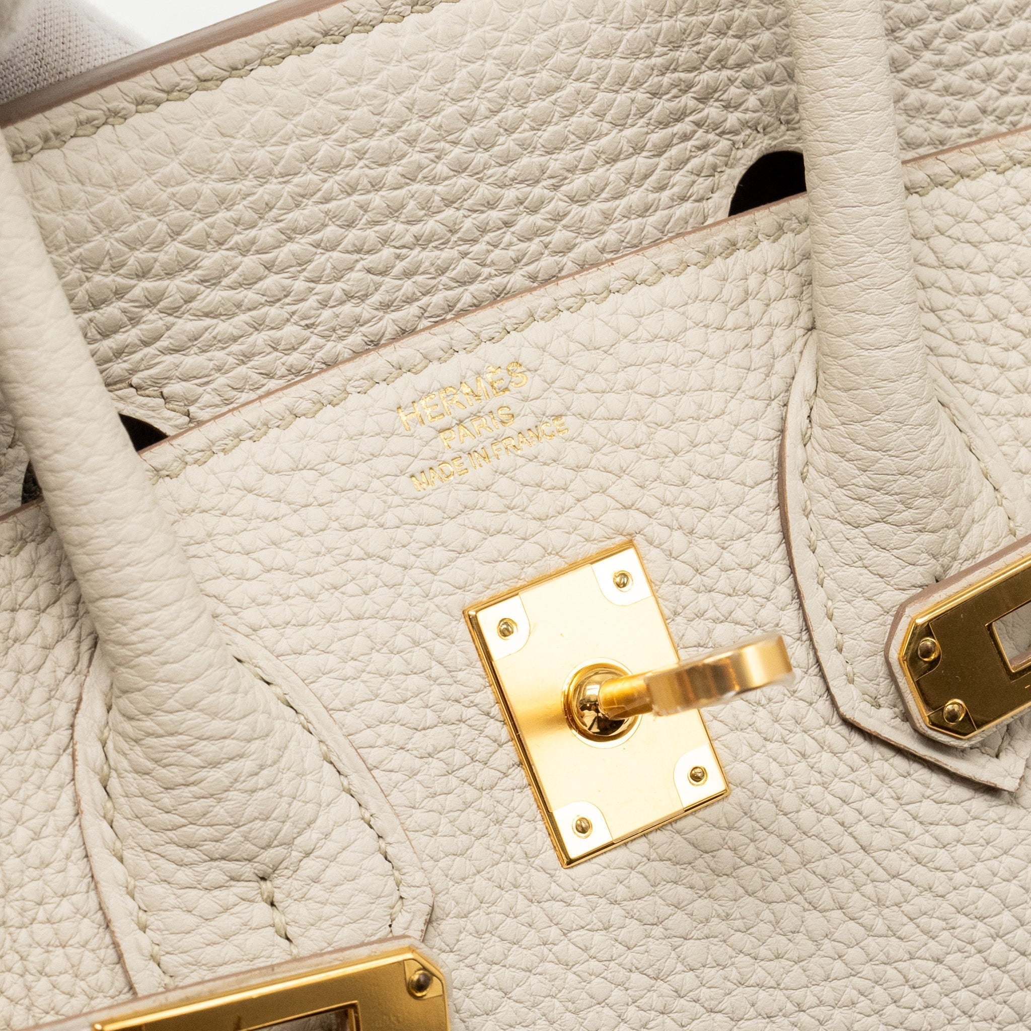 HERMES BIRKIN 25 TOGO BETON GHW