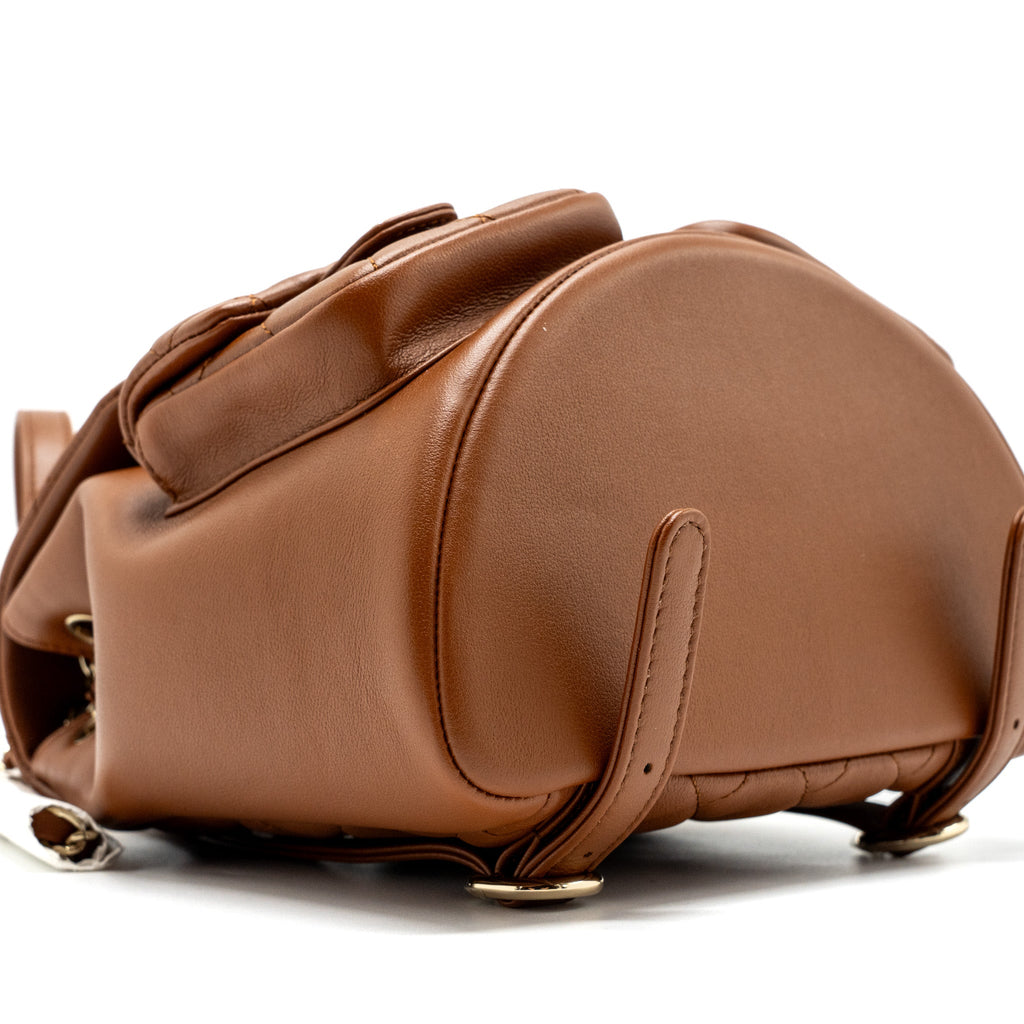 23A TRIPLE PACK BACKPACK CALFSKIN CARAMEL LGHW (MICROCHIP)