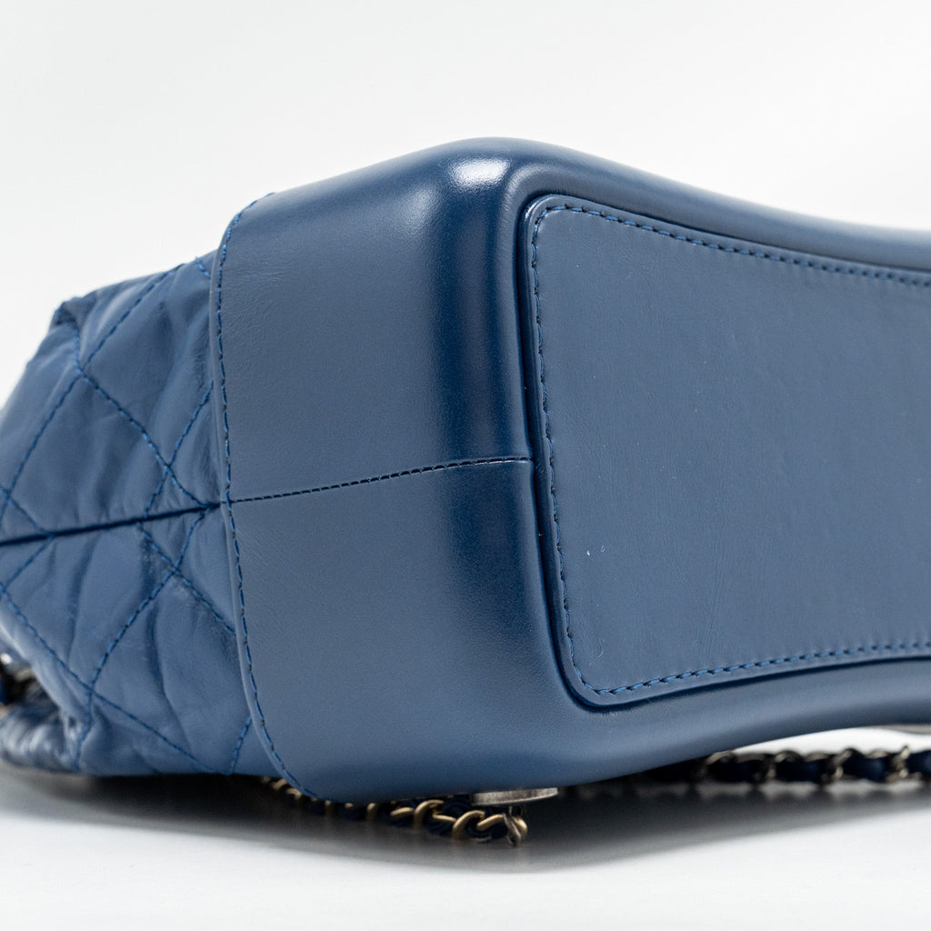 GABRIELLE BACKPACK AGED CALFSKIN BLUE MULTICOLOUR HARDWARE