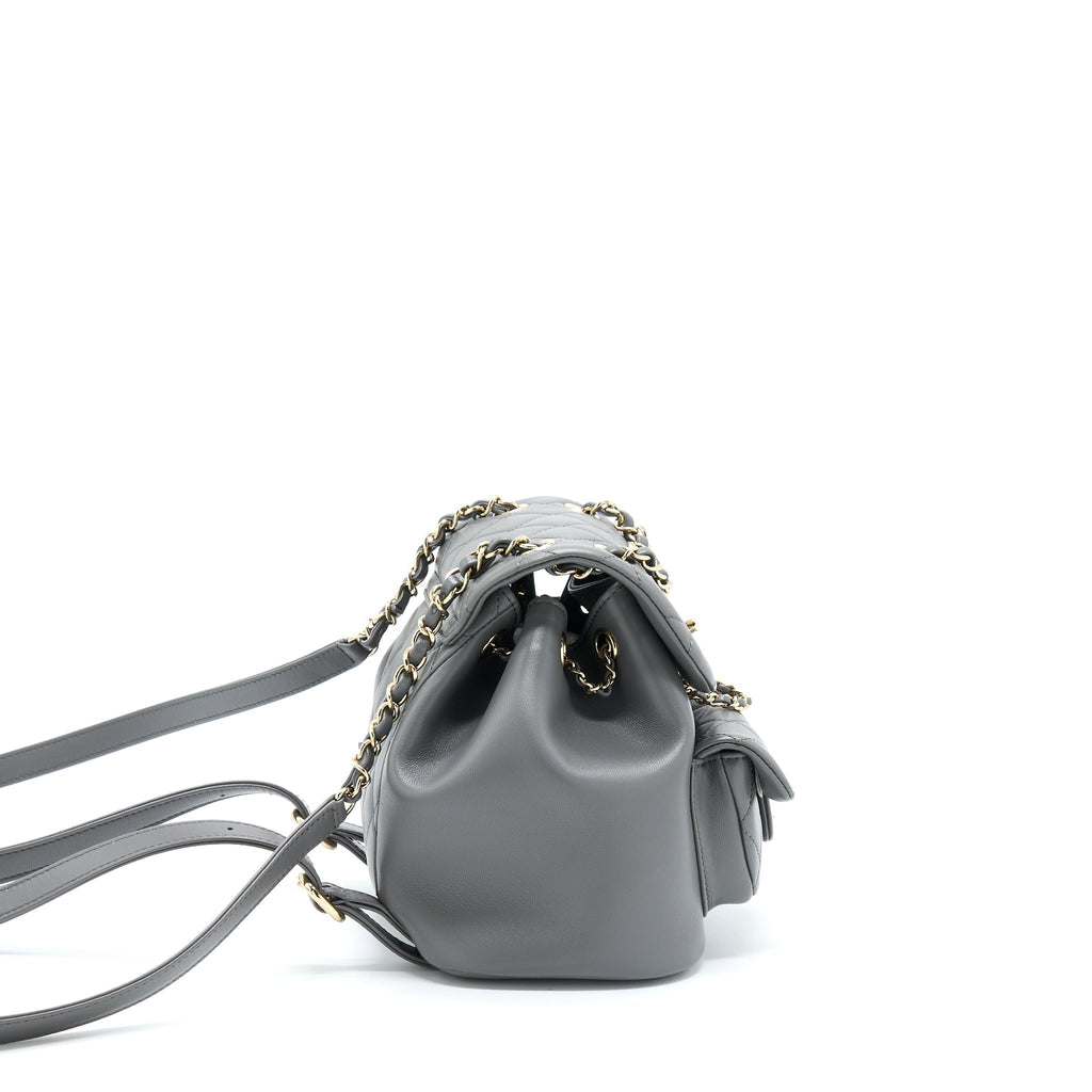 22A DUMA BACKPACK LAMBSKIN DARK GREY LGHW (MICROCHIP)