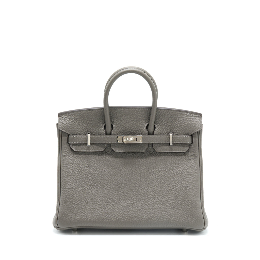 HERMES BIRKIN 25 TOGO GRIS MEYER SHW