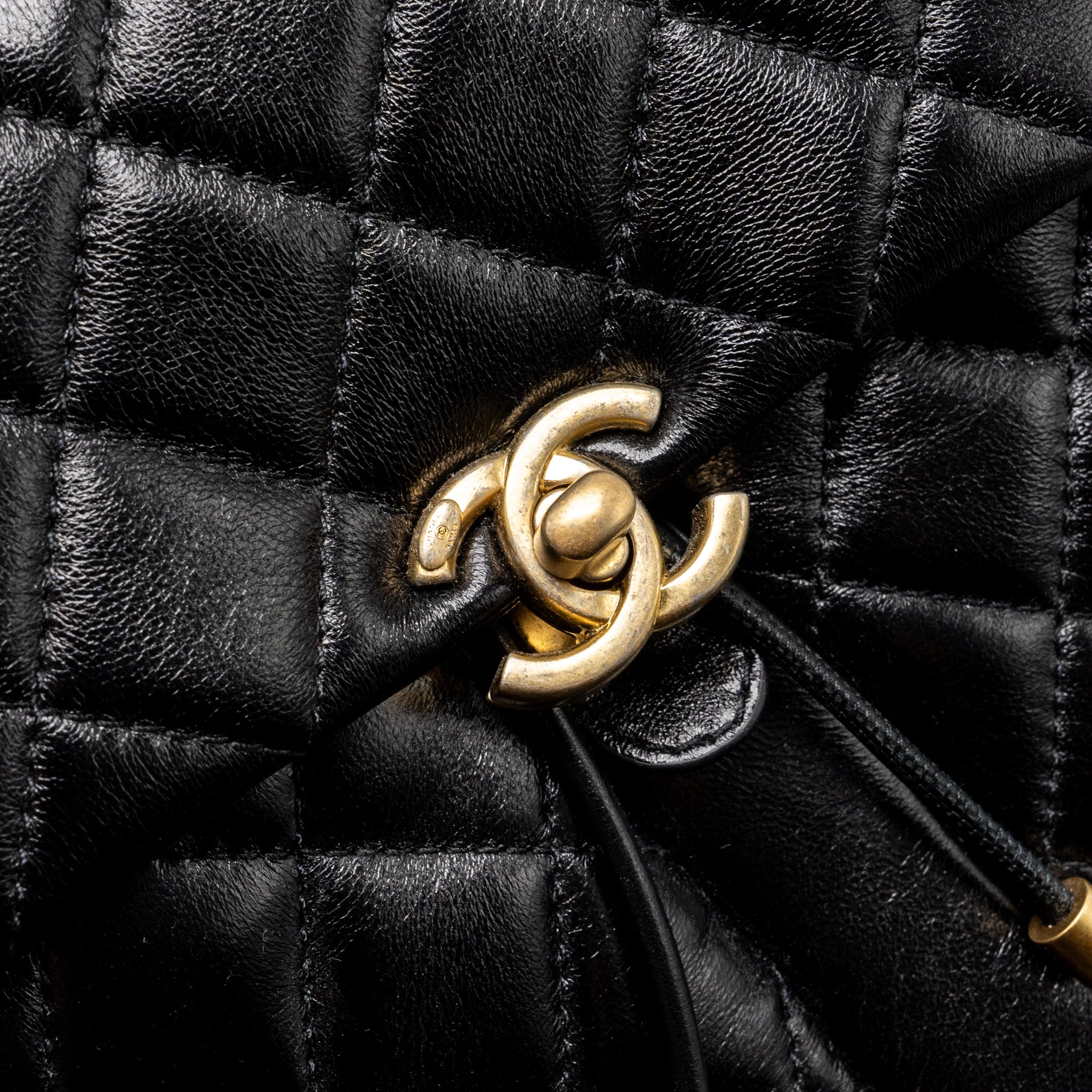 23K MINI BACKPACK LAMBSKIN BLACK GHW (MICROCHIP)
