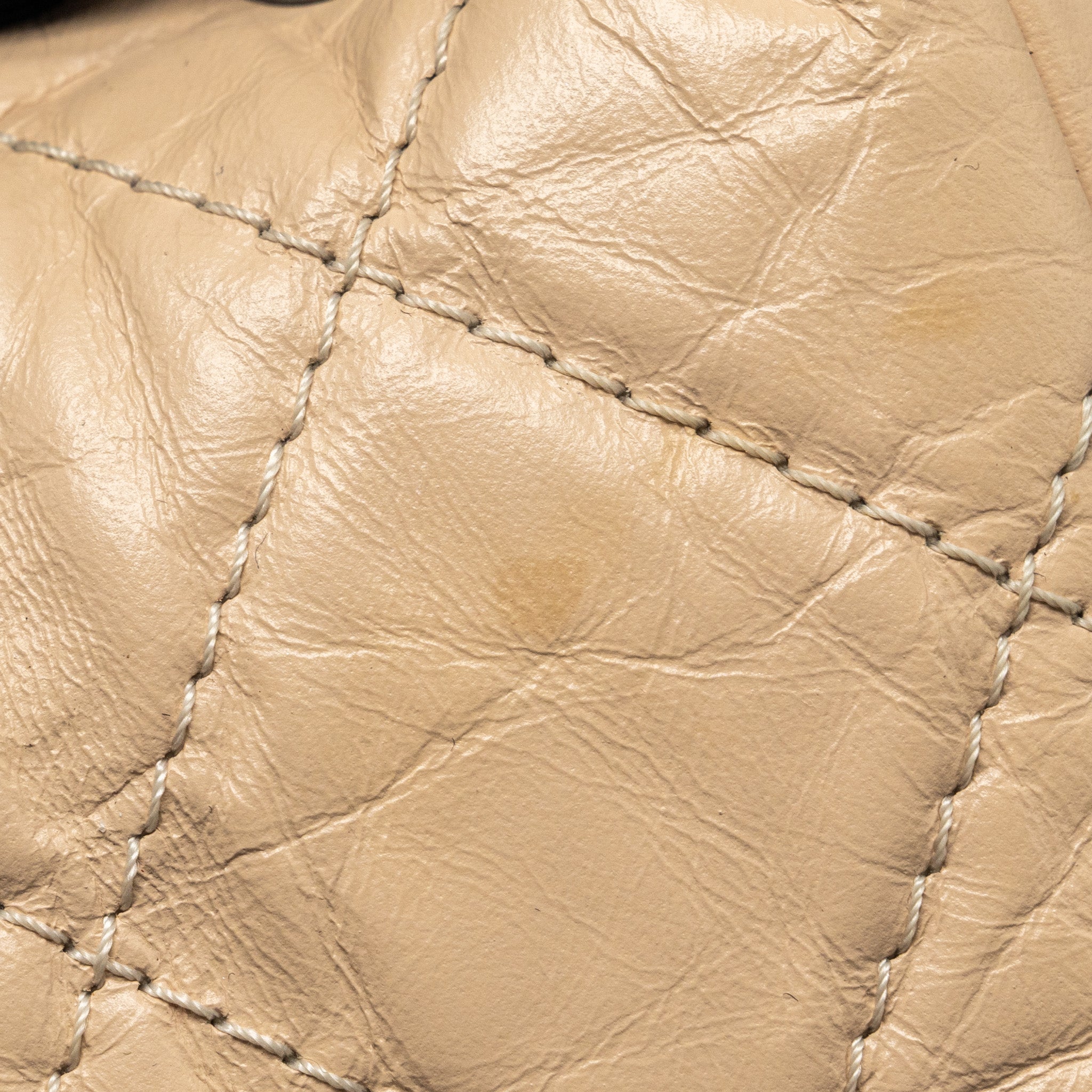 SMALL GABRIELLE BACKPACK AGED CALFSKIN BEIGE/BLACK MULTICOLOUR HARDWARE