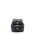 DUMA MINI BACKPACK LAMBSKIN BLACK LGHW(MICROCHIP)