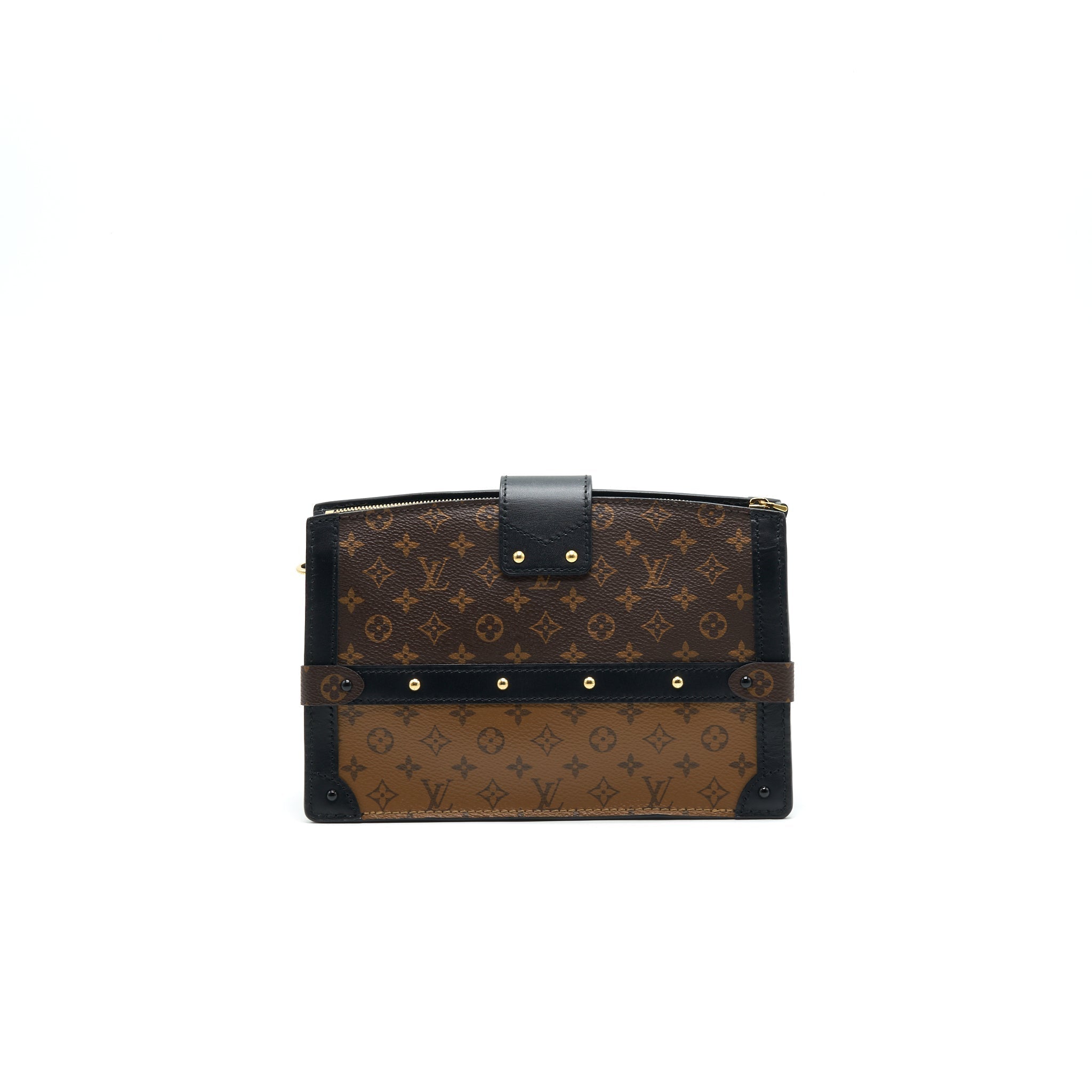 TRUNK CLUTCH MONOGRAM CANVAS