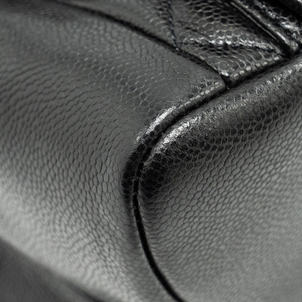 24A MINI DUMA BACKPACK GRAINED CALFSKIN BLACK LGHW (MICROCHIP)