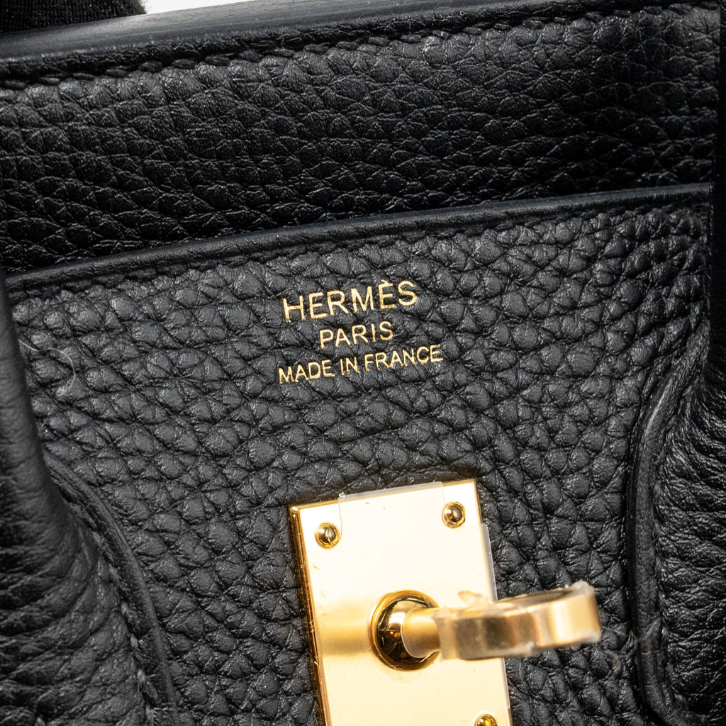 HERMES BIRKIN 25 TOGO BLACK GHW