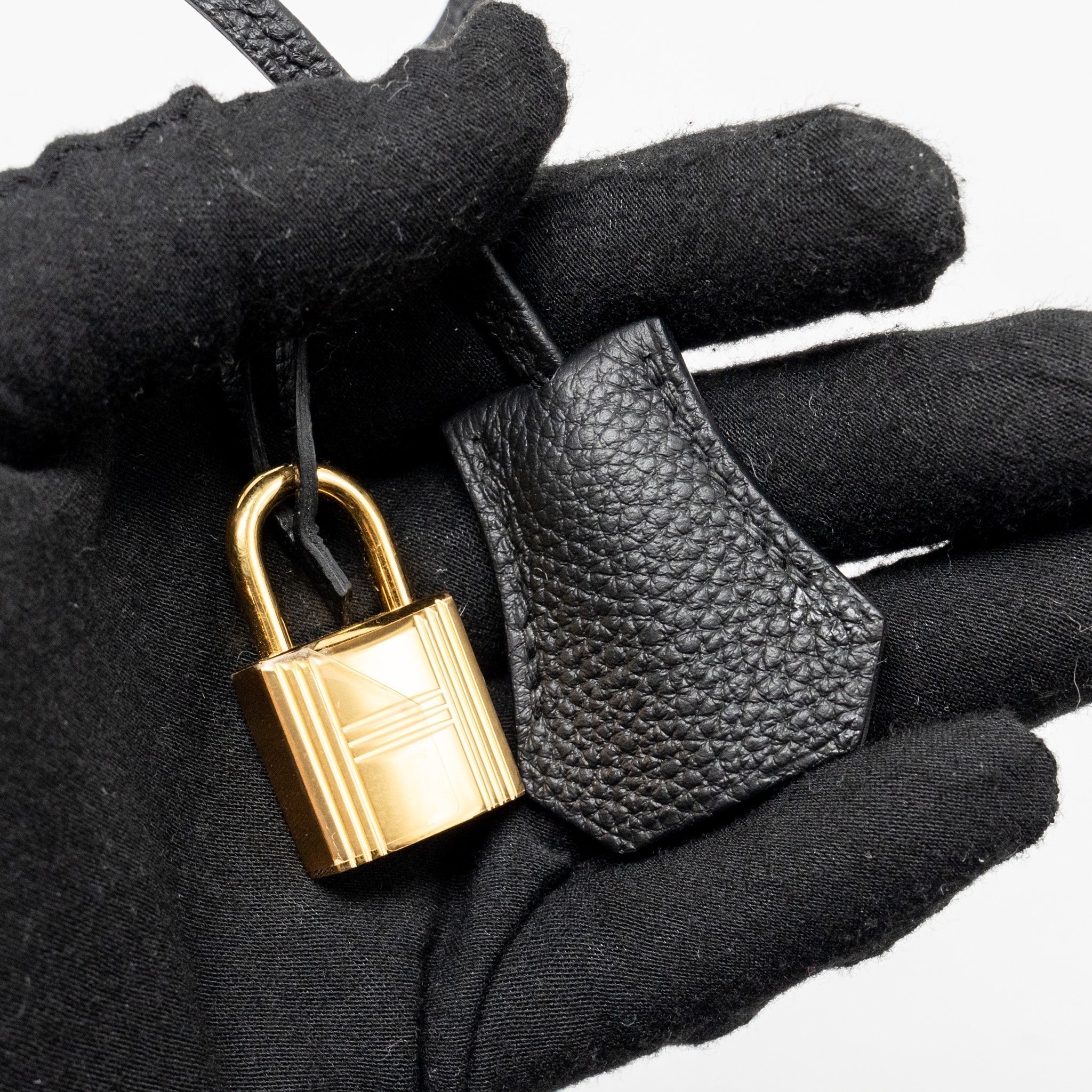 HERMES BIRKIN 25 TOGO BLACK GHW