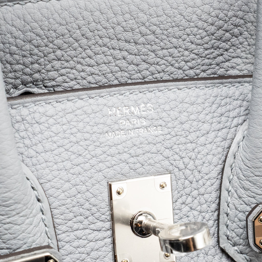 HERMES BIRKIN 25 TOGO GRIS PANTIN SHW