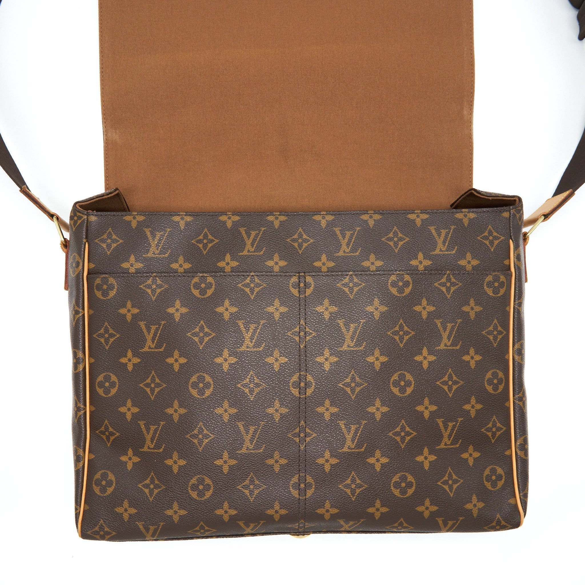 MESSENGER CROSSBODY BAG MONOGRAM CANVAS GHW