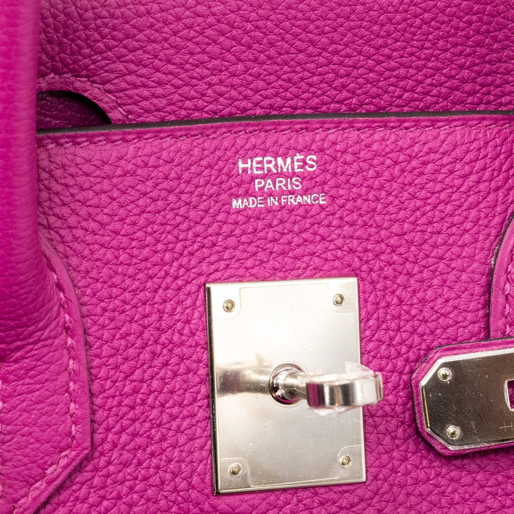 HERMES BIRKIN 30 TOGO ROSE POURPRE SHW