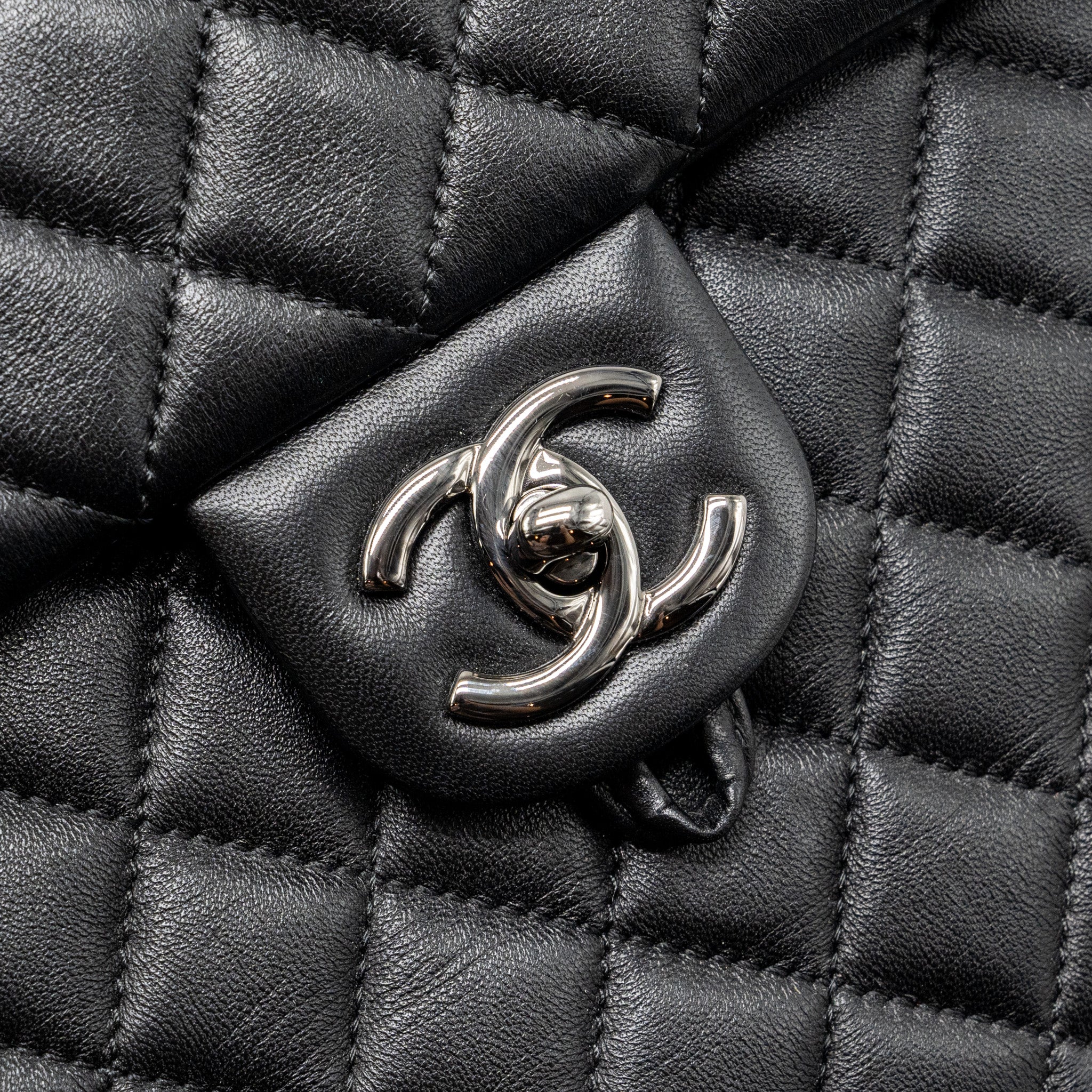 SMALL URBAN SPIRIT BACKPACK LAMBSKIN BLACK WITH BLACK HARDWARE