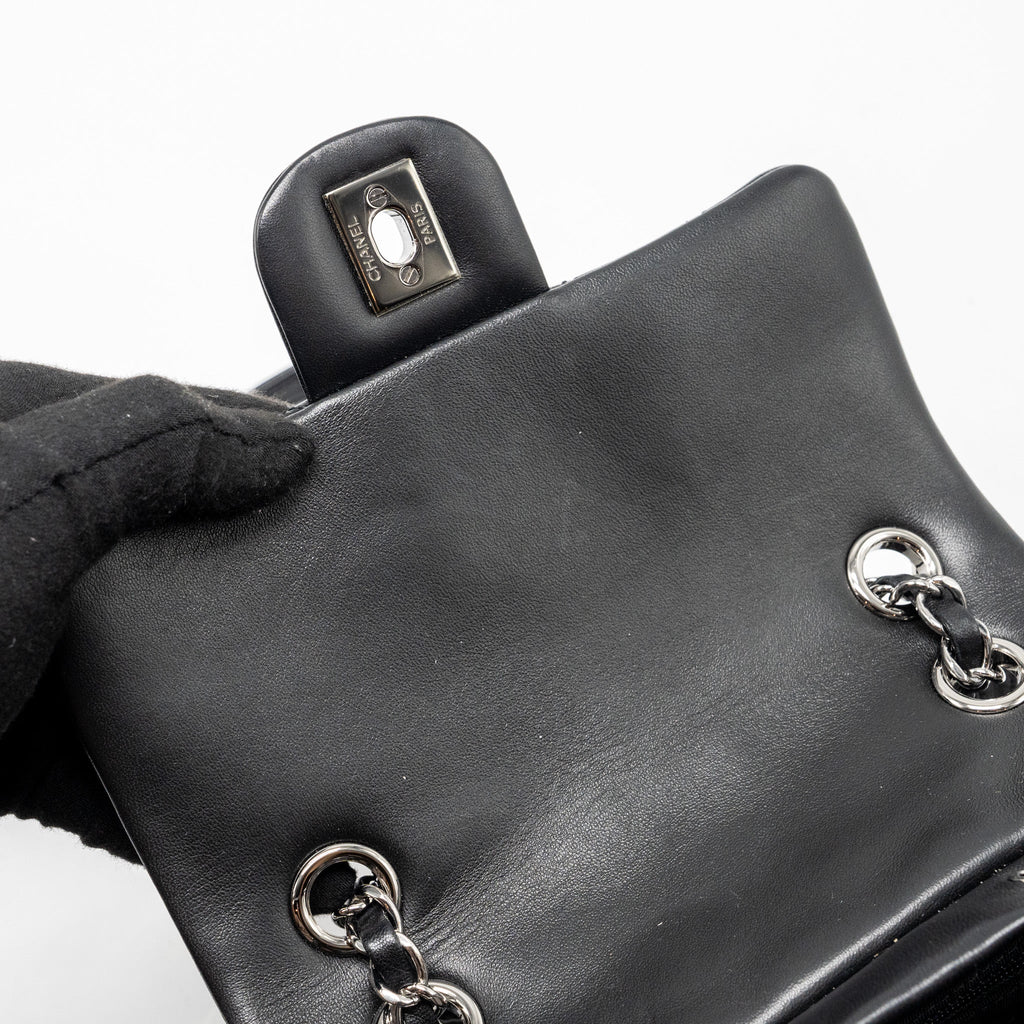 SMALL URBAN SPIRIT BACKPACK LAMBSKIN BLACK WITH BLACK HARDWARE