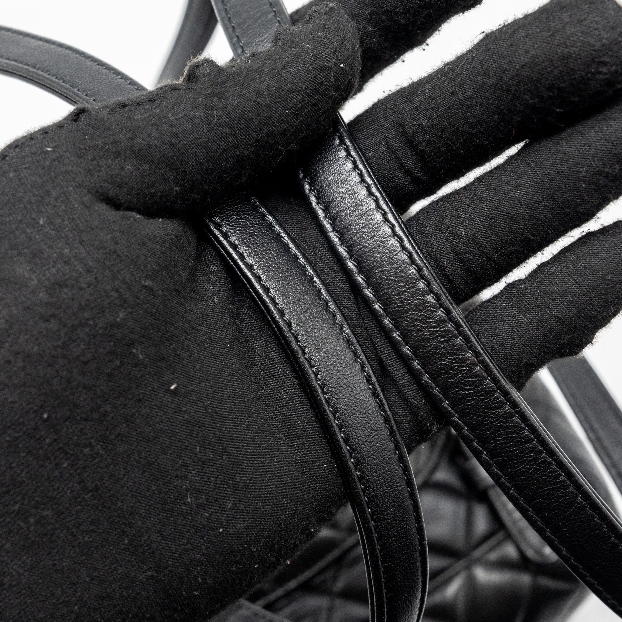 SMALL URBAN SPIRIT BACKPACK LAMBSKIN BLACK WITH BLACK HARDWARE