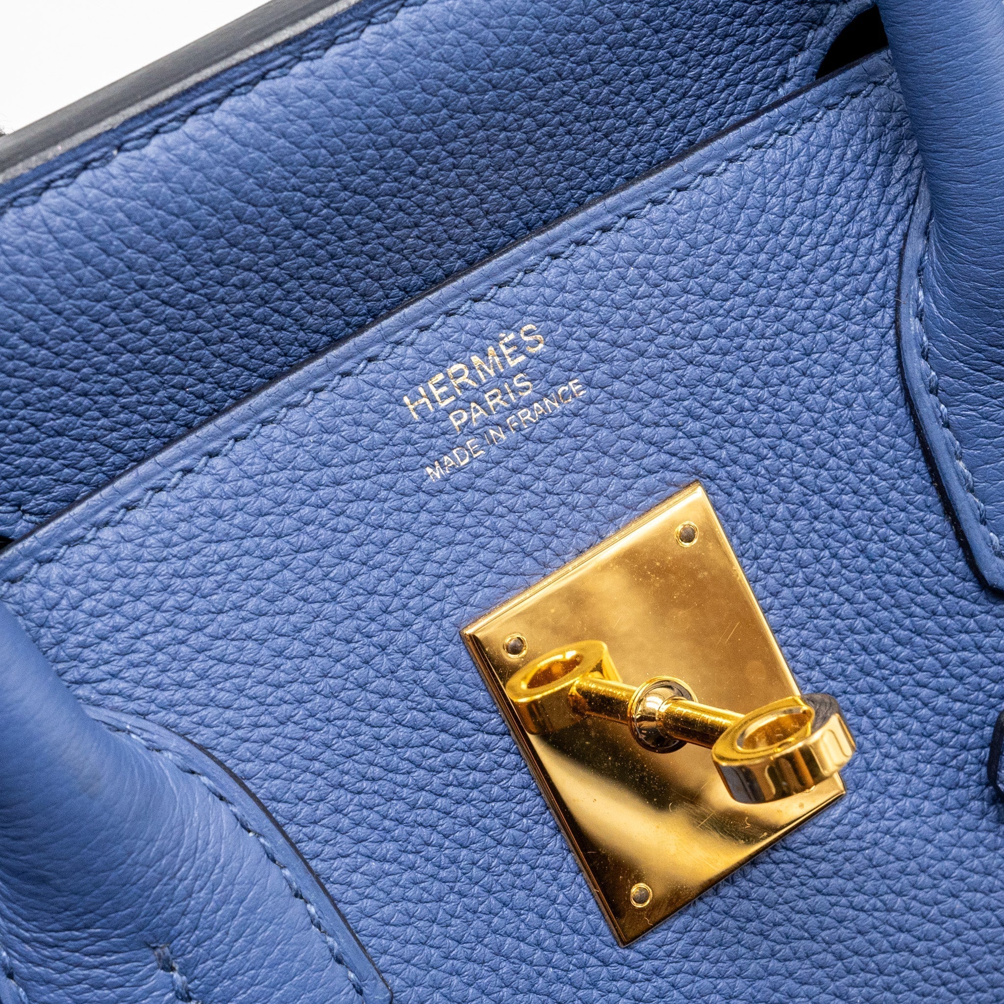HERMES BIRKIN 30 TOGO BLUE BRIGHTON GHW