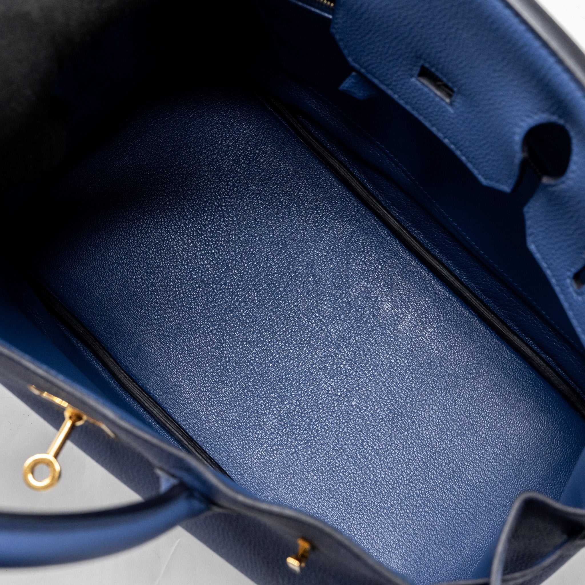 HERMES BIRKIN 30 TOGO BLUE BRIGHTON GHW
