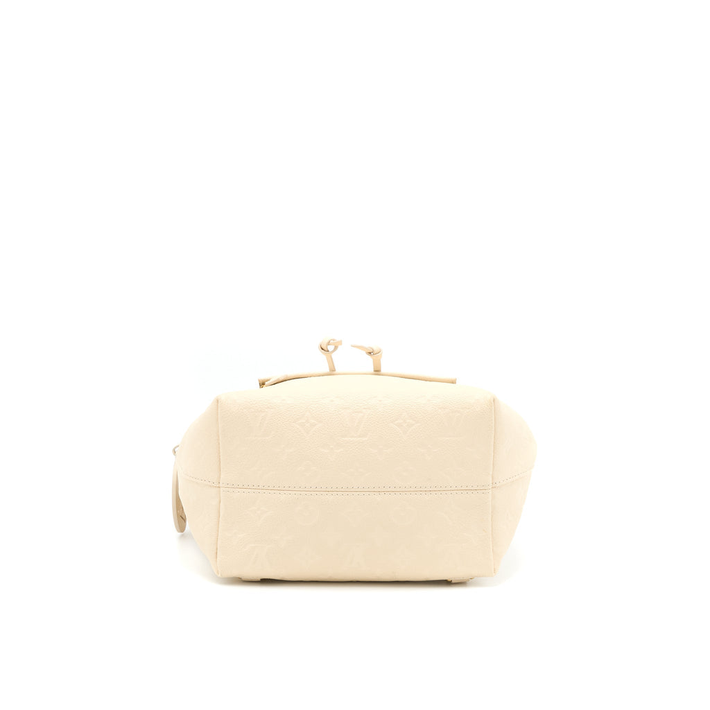 MONTSOURIS BACKPACK MONOGRAM EMPREINTE CREAM GHW