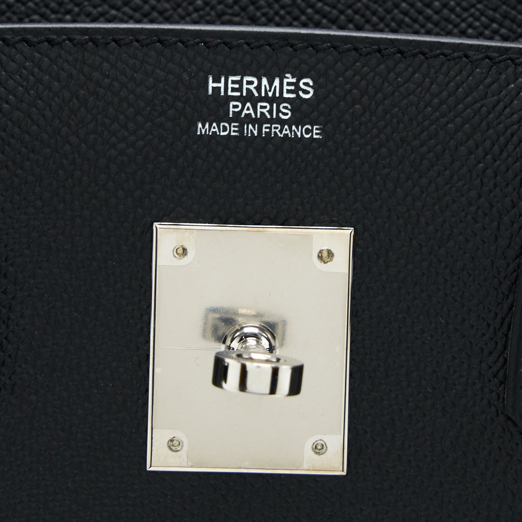 HERMES BIRKIN 30 RETOURNE EPSOM BLACK SHW