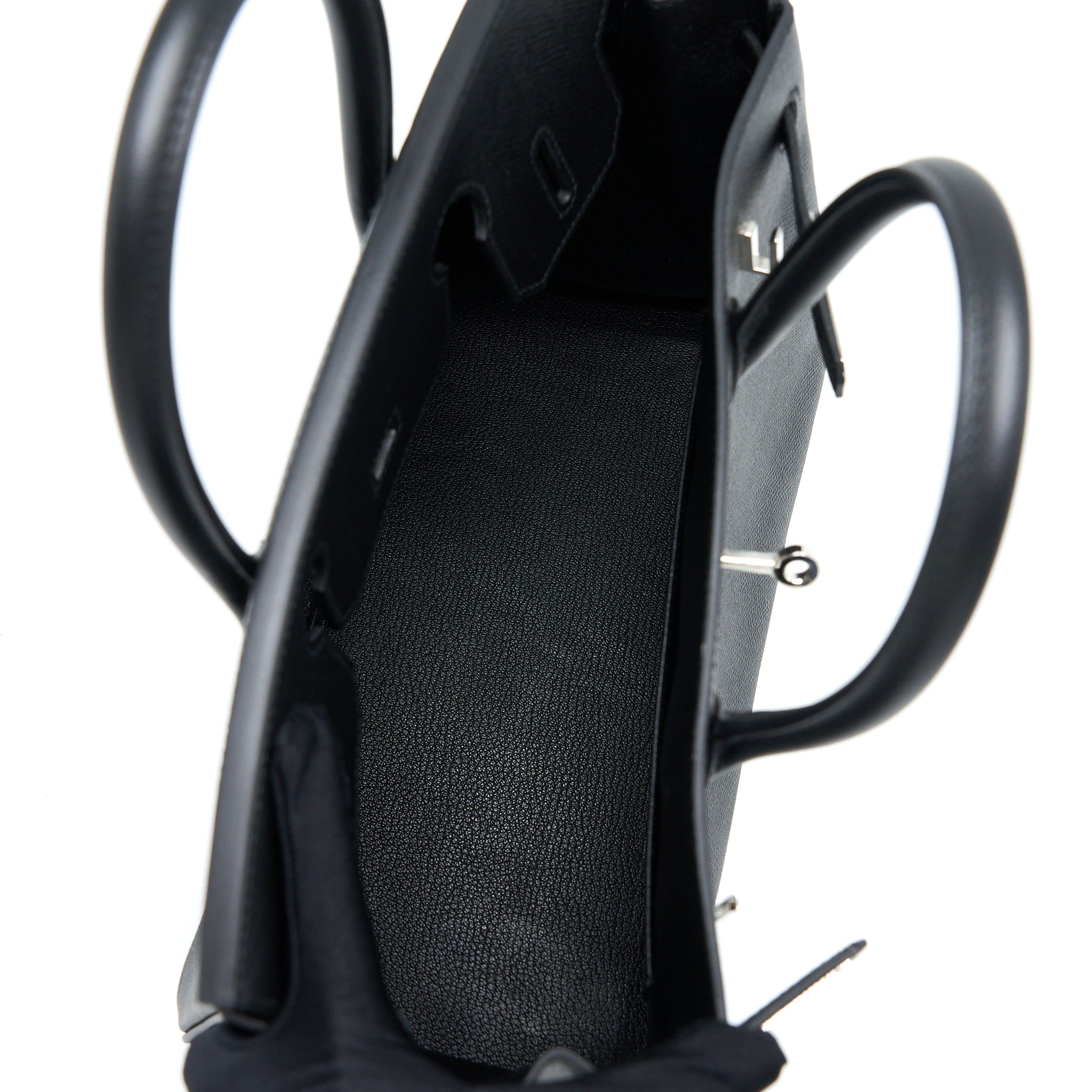 HERMES BIRKIN 30 RETOURNE EPSOM BLACK SHW