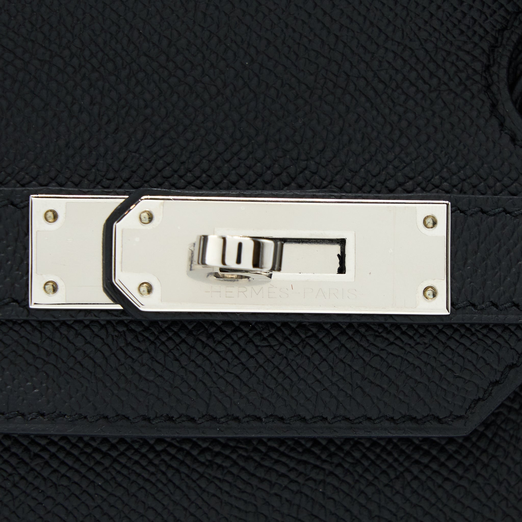 HERMES BIRKIN 30 RETOURNE EPSOM BLACK SHW