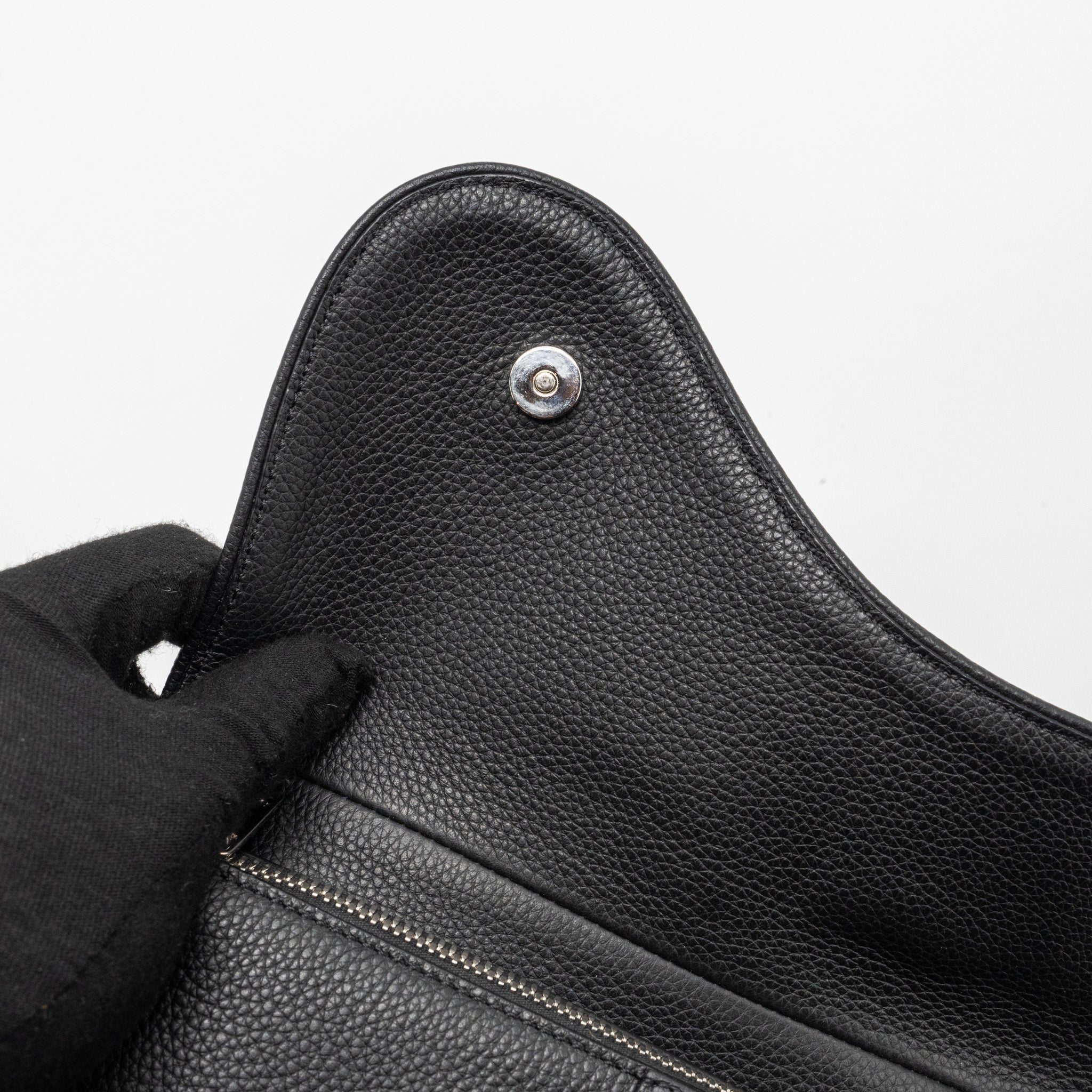 HOMME SADDLE BAG CALFSKIN BLACK SHW