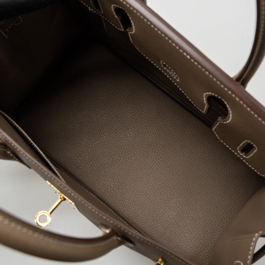 HERMES BIRKIN 30 EPSOM ETOUPE GHW
