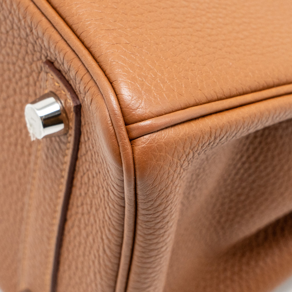 HERMES BIRKIN 25 OFFICER TOGO/SWIFT GOLD/AMBRE SHW