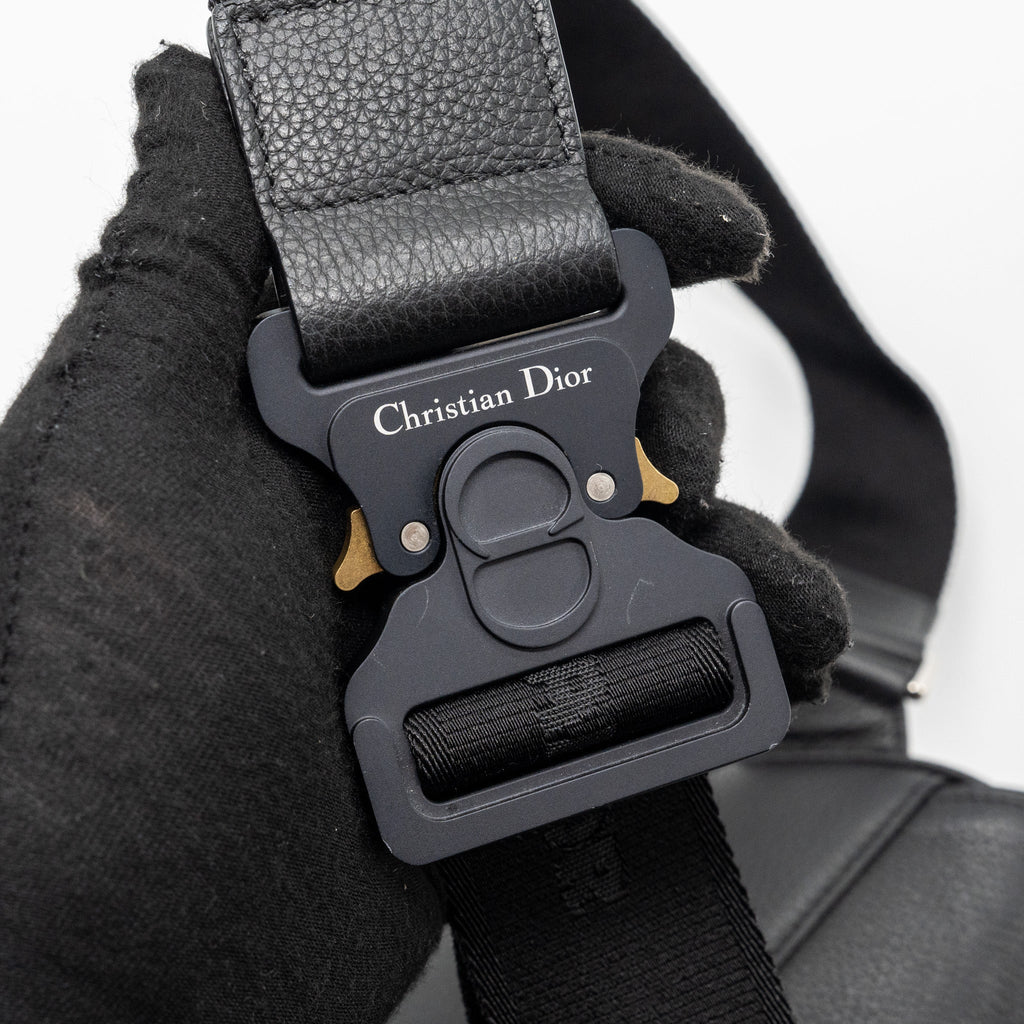 HOMME SADDLE BAG CALFSKIN BLACK SHW