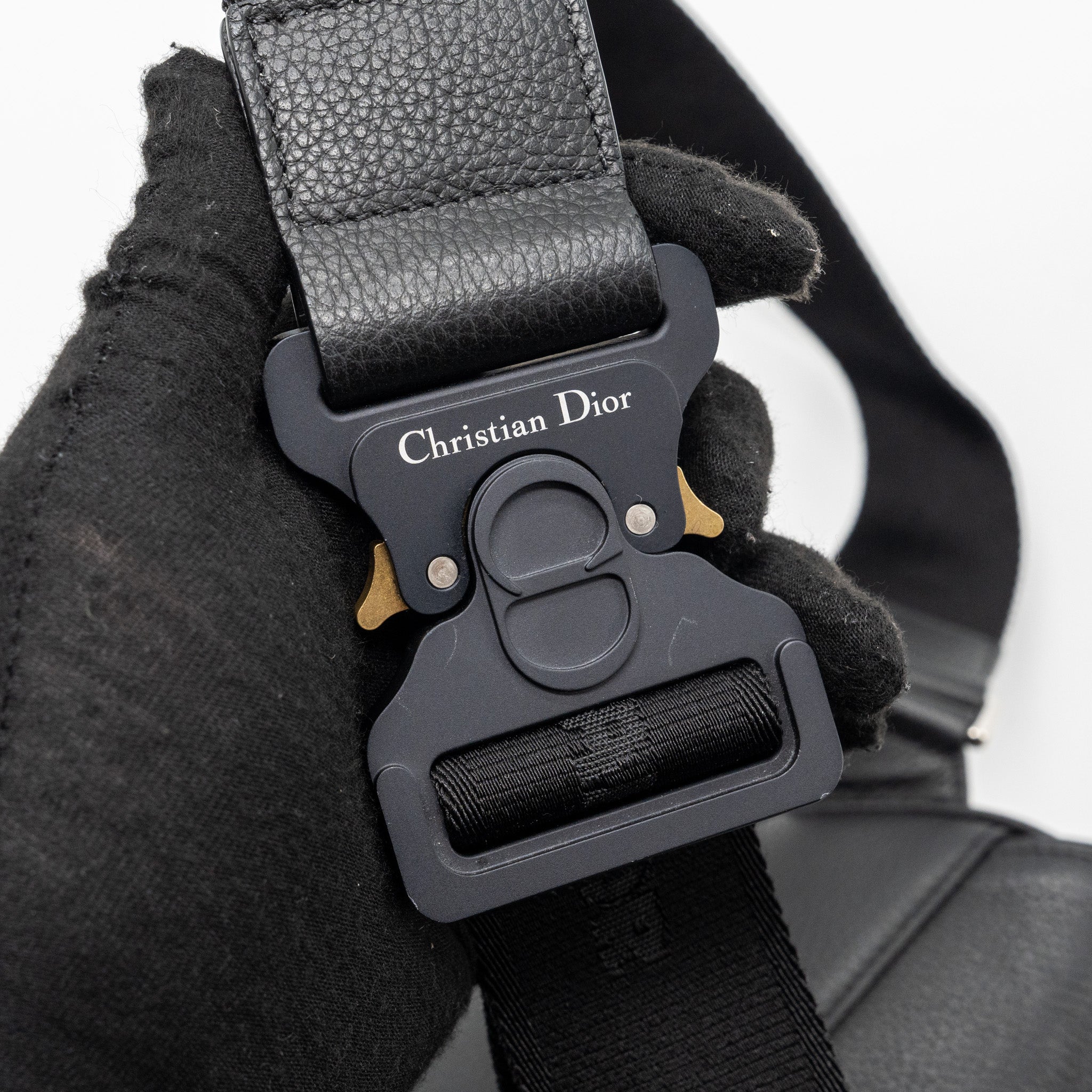 HOMME SADDLE BAG CALFSKIN BLACK SHW