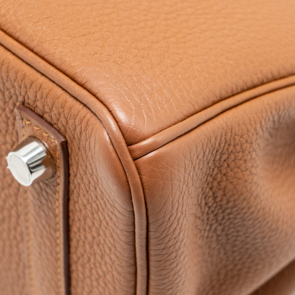 HERMES BIRKIN 25 OFFICER TOGO/SWIFT GOLD/AMBRE SHW
