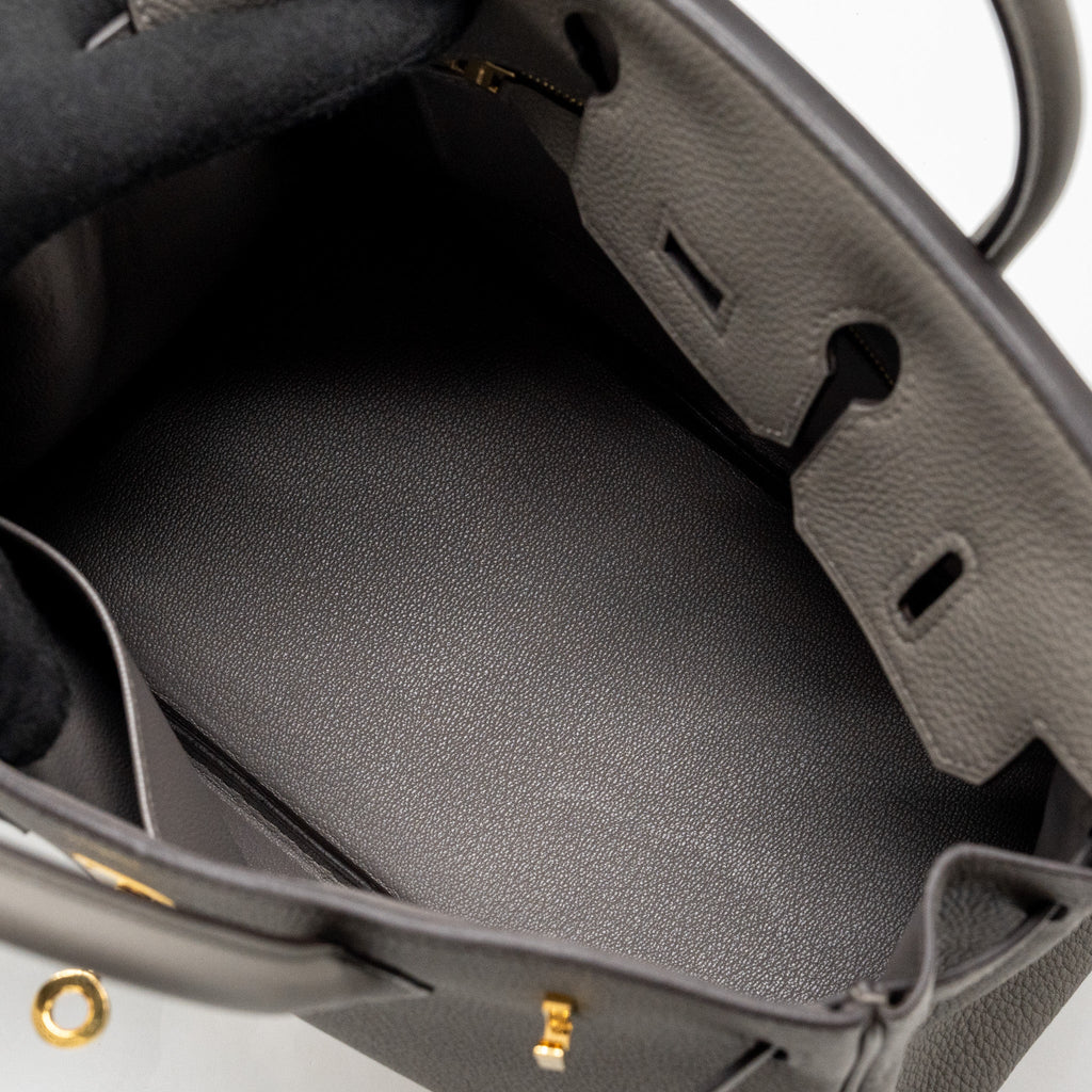 HERMES BIRKIN 25 TOGO GRIS MEYER GHW