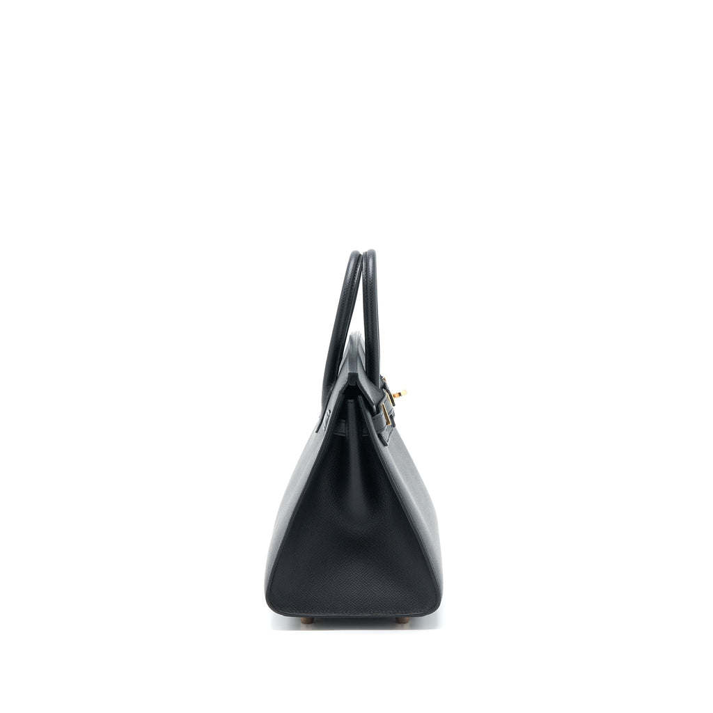 HERMES BIRKIN 25 EPSOM BLACK RGHW