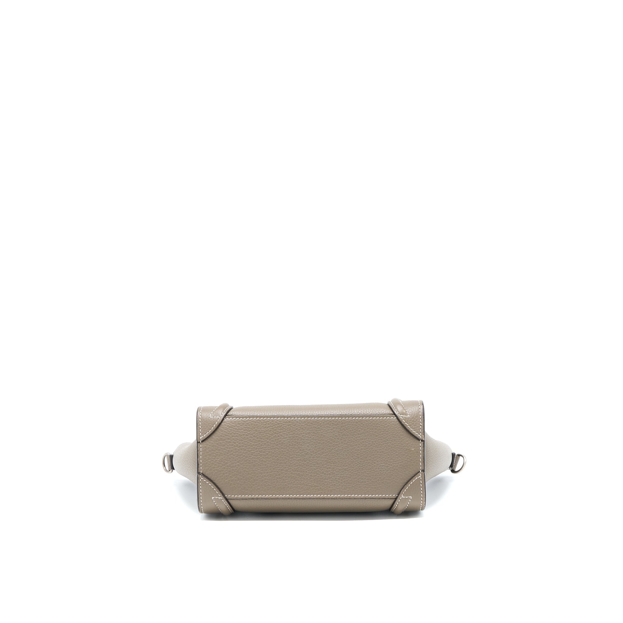 NANO LUGGAGE BAG CALFSKIN GREY SHW
