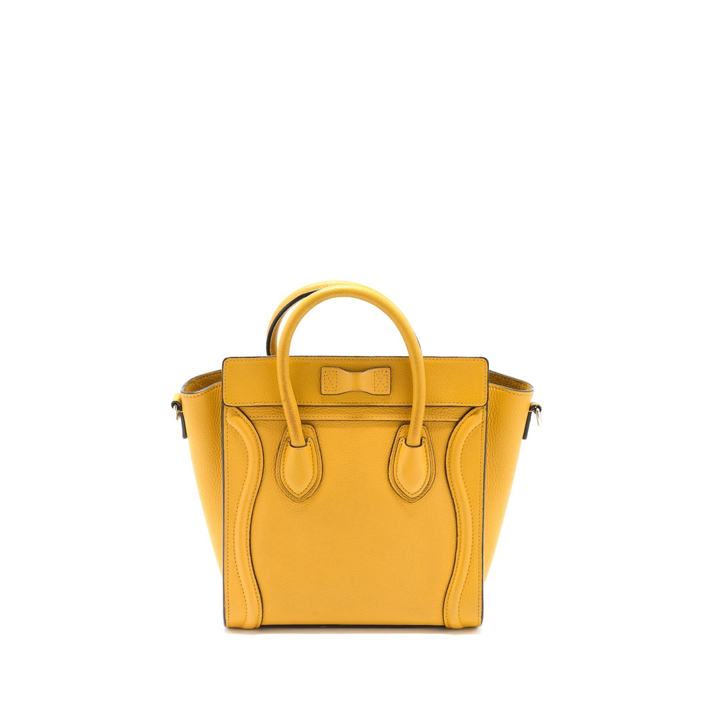NANO LUGGAGE BAG CALFSKIN YELLOW SHW