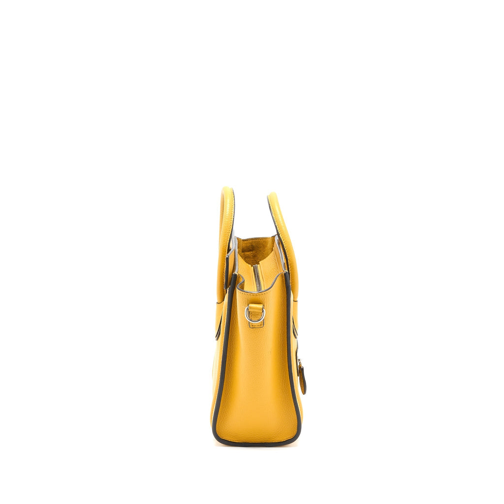NANO LUGGAGE BAG CALFSKIN YELLOW SHW