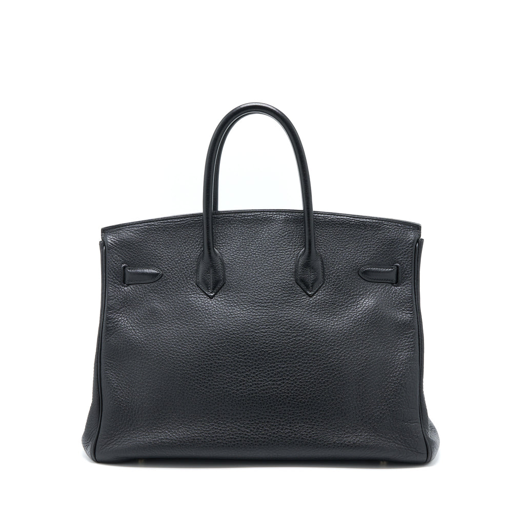 HERMES BIRKIN 35 CALFSKIN BLACK SHW